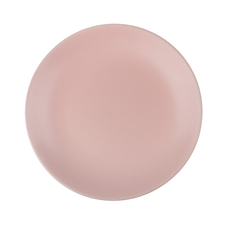 Тарелка закусочная 19см, тм MILLIMI розовый, керамика