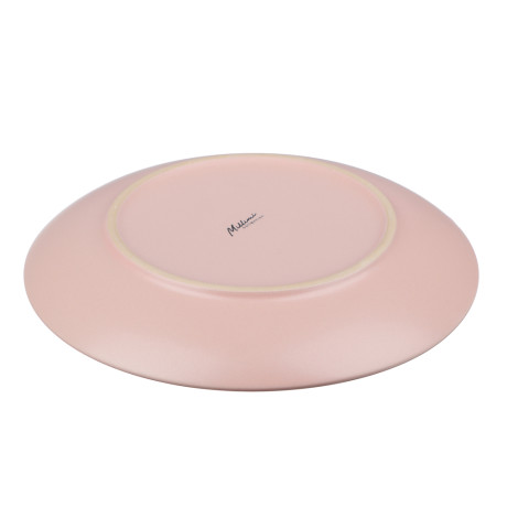 Тарелка закусочная 19см, тм MILLIMI розовый, керамика