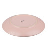 Тарелка закусочная 19см, тм MILLIMI розовый, керамика