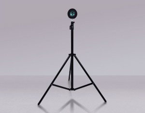 Ambrella св-к напольный св/д атмосф. DE8387 BK LED RGB 3W 225lm 800x800 пласт/черн (пульт ПДУ RGB)