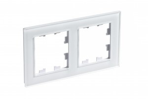 Systeme Electric AtlasDesign Nature рамка СУ 2 мест. стекло белый ATN320102 (2!)