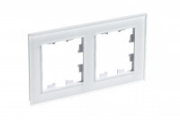 Systeme Electric AtlasDesign Nature рамка СУ 2 мест. стекло белый ATN320102 (2!)