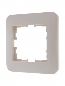 Lezard KARINA LIFE рамка 1 мест. (горизонт.) б/вст крем (ABS) 708-0300-146