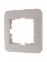 Lezard KARINA LIFE рамка 1 мест. (горизонт.) б/вст крем (ABS) 708-0300-146