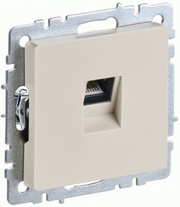IEK BRITE мех. роз. СУ комп. RJ45 кат.5E РК10-БрКр беж. BR-K10-1-K10