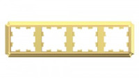 Systeme Electric AtlasDesign ANTIQUE рамка СУ 4 мест. ЗОЛОТО ATN101604 (5!)