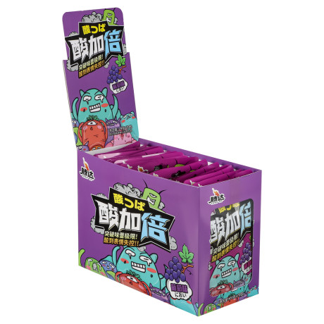 Конфеты супер кислые виноград Монстрики 24 гр