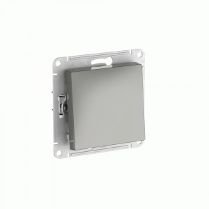 Systeme Electric ATLASDESIGN мех. выкл. СУ с самовозвратом, 10А (автоклеммы) СТАЛЬ ATN000915S (5!)