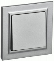 IEK BRITE выкл. СУ 1 кл. 10А, 230В, алюминий ВСР10-1-0-БрА BR-V10-0-10-K47-F