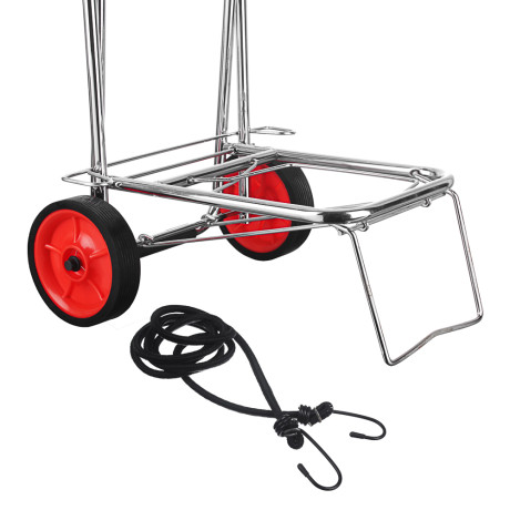 Тележка для сумок тм VETTA, металл, грузоподъемность 40кг, 95х35х46см, колеса d14см, хром