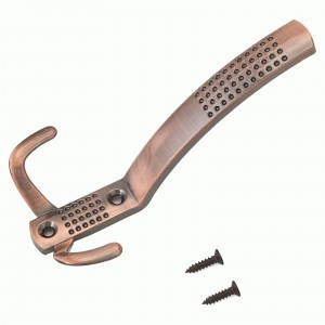 Крючок-вешалка мебельн 3-рожк СТАНДАРТ 212A AC ст.медь В138*Ш68*Г62 ЕВРОПАКЕТ(200,10)