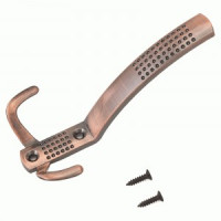 Крючок-вешалка мебельн 3-рожк СТАНДАРТ 212A AC ст.медь В138*Ш68*Г62 ЕВРОПАКЕТ(200,10)