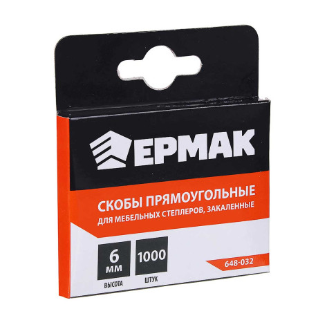 Скобы ЕРМАК 6мм  11,3х0,7мм  (1000шт)   648-032 х300