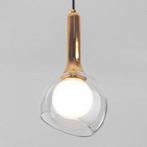 EUROSVET св-к подвесной 1x7W G9 160x1600 прозрачный/белый/золото Fantasy 50188/1