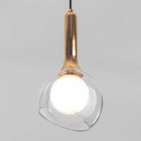 EUROSVET св-к подвесной 1x7W G9 160x1600 прозрачный/белый/золото Fantasy 50188/1