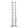Лестница, 3 х 10 ступеней, алюминиевая, трехсекционная, Сибртех