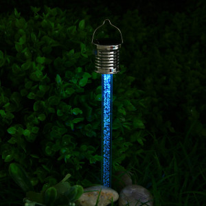 INBLOOM Фонарь на солнечной батарее 21.8x3см, 1LED лампа, свечение RGB, 1x 1.2V 40mAh NI-MH, пластик, акрил