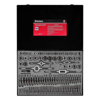 ЕРМАК Набор метчиков и плашек 110пр., сталь 9ХС