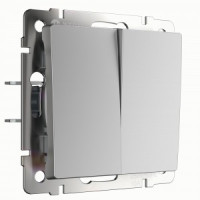 Werkel мех. выкл. СУ 2 кл. 10A самовозврат W1122406 (серебряный) a062574