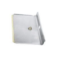 Лопата для уборки снега тротуарная, алюминиевая, 400 х 400 мм, без черенка, Сибртех