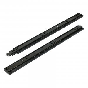 Направляющие шариковые 35-450 черн с доводчиком /18"/ (комплект 2шт, цена за комплект)(20) StahlBuro