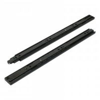 Направляющие шариковые 35-450 черн с доводчиком /18&quot;/ (комплект 2шт, цена за комплект)(20) StahlBuro