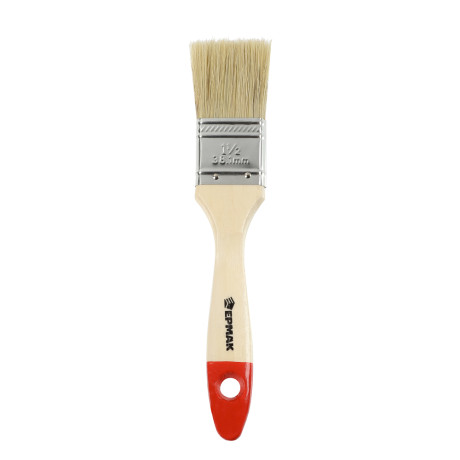 ЕРМАК/HEADMAN Кисть малярная плоская "Евро" нат. щетина 1.5" (38мм)