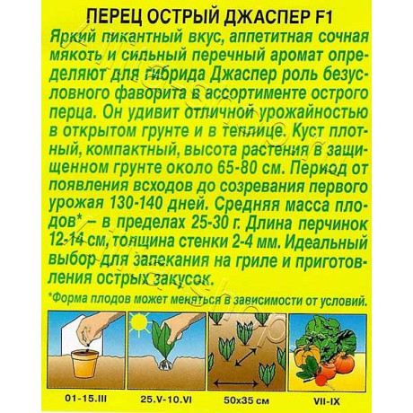 Перец острый Джаспер Аэлита Ц