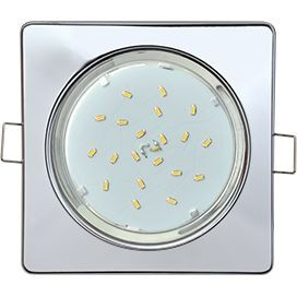 Ecola GX53 H4 Квадрат плоский св-к  Хром 41x106 FC53N4ECB (10!)