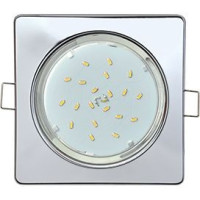 Ecola GX53 H4 Квадрат плоский св-к  Хром 41x106 FC53N4ECB (10!)