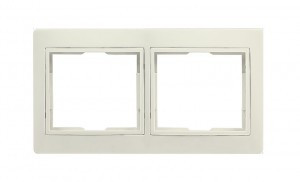 Smartbuy Венера Рамка 2-мест. горизонтальная бежевая  (SBE-01i-00-FR-2)