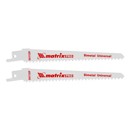 Полотна универсальные для сабельной пилы S611DF 125/4.3 мм, Bimetal, 2 шт, Pro Matrix
