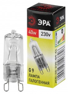 ЭРА JCD G9 230V 40W прозрачная JCD-40-230-G9-CL