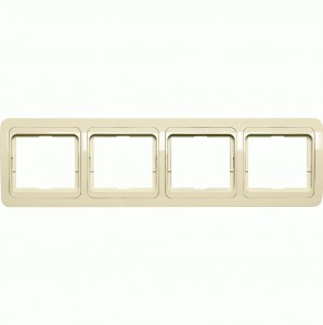Smartbuy Марс Рамка 4-местная горизонтальная бежевая (SBE-02i-00-FR-4)