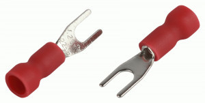 ЭРА Наконечник вилочный изолир. НВИ 0,2-1,5 мм2 d3мм красный (уп.10 шт, цена за уп. ) 63319