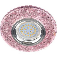 Ecola LD7040 MR16 GU5.3 св-к Круг &quot;Бабочки&quot; подсветка 4K Светл-розов/Хром 25x95 FP16CBEFB (10!)