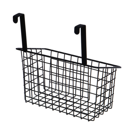 VETTA Корзина подвесная для кухонных шкафов, 25,5х14,5х27см, металл, черный цвет