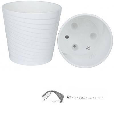 Горшок "ЭЙС" 3,8л Белый ЭС19-10 Ливингрин (16)