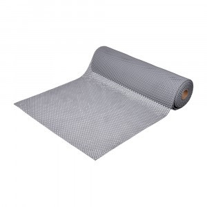 Коврик-дорожка ПВХ ШАШКИ 4,5 мм 0,9*10 м, против скольжения, серый VORTEX