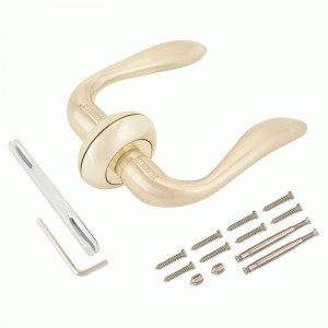 PUERTO AL 504-08 SB мат.латунь Комплект дверных ручек, ручки 2шт, б/мех. (20)