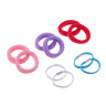 ЮНИLOOK Резинки для волос 10шт, d4/4,5см, полиэстер, 5 миксов цветов, ACS-86