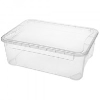 Ящик универсальный "КРИСТАЛЛ М" 555x390x190 мм, 31л прозрачный 431265901 Бытпласт