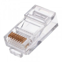 Штекер 8p8c (RJ45) cat 5e, 6 микрон (уп. 100 шт.), цена за уп-ку