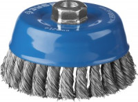 ЗУБР &quot;ПРОФЕССИОНАЛ&quot;. Щетка чашечная для УШМ, плетеные пучки стальной проволоки 0,5мм, 120ммхМ14