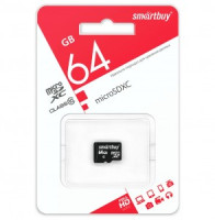 Флеш-карта (памяти) micro SDXC Smartbuy 64GB Class 10 (без адаптера) LE (SB64GBSDCL10-00LE)