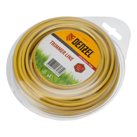 Леска для триммера круглая, 2,7мм х 15м, блистер, Россия Denzel