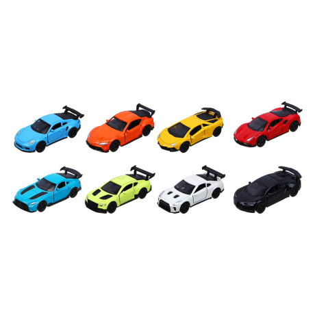 ИГРОЛЕНД Машинка, инерция, 1:64, откр. двери, металл, ABS, PS, PP, TPR, 11,2х13,2х2,5 см, 8 диз.