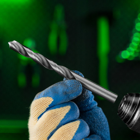 Набор сверл по металлу, 1-10 мм, (через 0.5 мм) HSS 19 шт, пластиковая коробка, цилиндрический хвостовик Сибртех