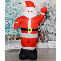 Надувной ДедМороз 130см с мотором СК-37. мотор внутри. материал полиэстр. Длина провода 1,5м. Не для улицы