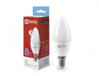 ASD/InHome лампа св/д VC свеча C37 E14  8W(760lm) 6500K 6K 107x37 (без пульсации) 4806